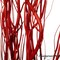 Uniquewise 12pc 59" Natural Dried Willow Twigs - Ideal Sticks for DIY Crafts Decorative Stems Floral Arrangements Floor Vase Fillers Wedding Centerpieces Event Decorations and Home Décor Accents, Red